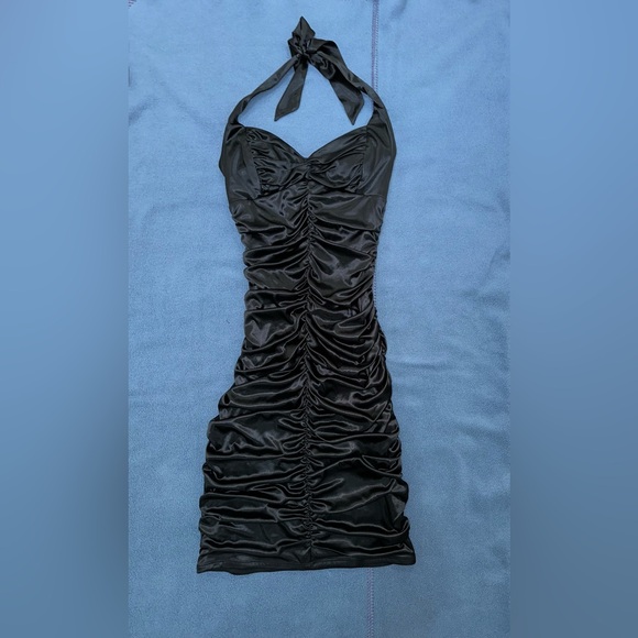 Vintage Ruby Rox Ruched Halter Dress - Picture 1 of 3